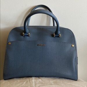 Furla Blue Satchel Bag